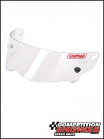 SIMPSON  89400A Clear Helmet Shield, Fits Diamondback, Mercury, Bandit